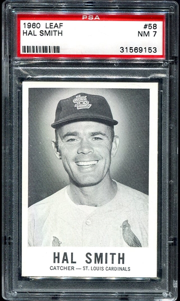 1960 Leaf #58 Hal Smith PSA 7