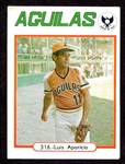 1977 Topps Venezuelan Sticker #316 Luis Aparicio