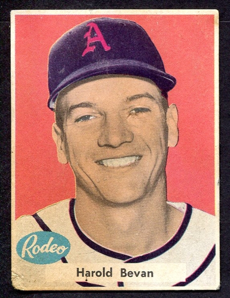 1955 Rodeo Meats Athletics Harold Bevan