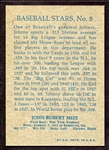 1973 Topps 1953 Reprints #8 Johnny Mize Nrmt/Mt