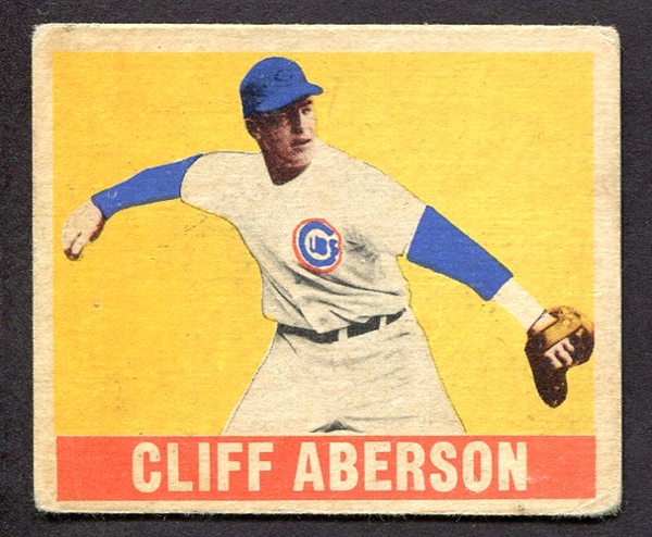 1949 Leaf #136 Cliff Aberson Short Sleeve 