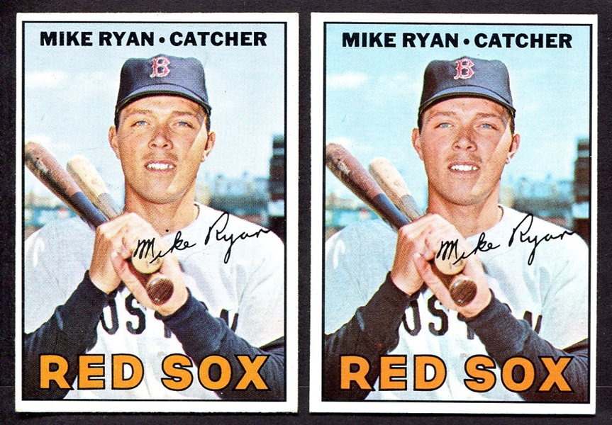 1967 Topps #223 Mike Ryan Pair of Variations