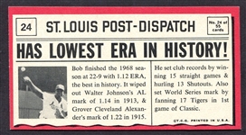 1971 Topps Greatest Moments #24 Bob Gibson