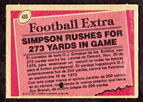 1977 Topps Mexican Football #453 O. J. Simpson SP