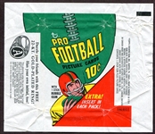 1970 Topps Football Wrapper