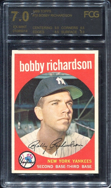 1959 Topps #76 Bobby Richardson FCG 7