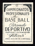 1946-47 Caramelo Deportivo #1 Header Card