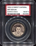 Domino Discs Art Devlin Large Portrait PSA 8