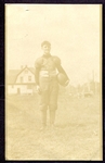 Early 1900s Football Player RPPC