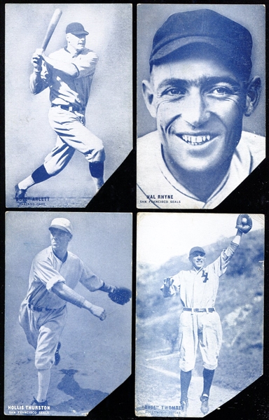 1928 Pacific Coast League Exhibits Lot of 5 Different