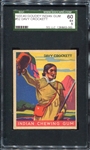 1933 Indian Gum #52 Davy Crockett SGC 60