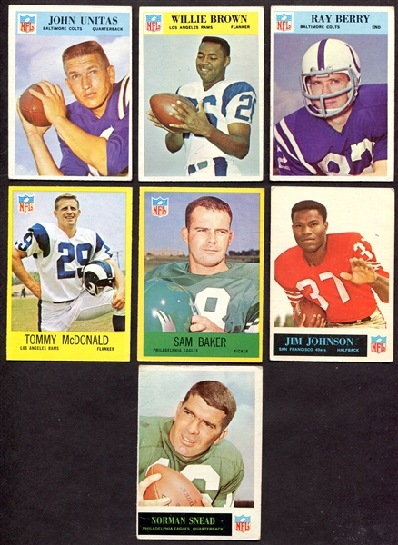 Philadelphia Football 7 Different w/Unitas