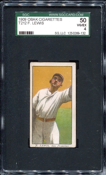 T212 1909 Obak F. Lewis San Francisco SGC 50