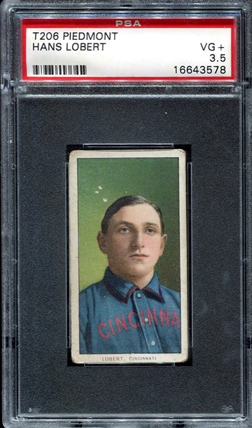 T206 Hans Lobert Cincinnati PSA 3.5