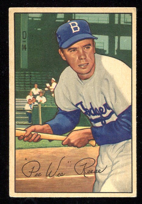 Lot Detail - 1952 Bowman #8 Pee Wee Reese Brooklyn Dodgers