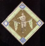 1914 B18 Blanket Ray Demmitt Detroit Scarce Brown Infield 
