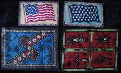 1910s Felt Flags Large and Small 6 Different