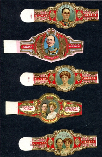 Habana Cigar Bands 5 Different Royal Family