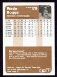 1983 Fleer #179 Wade Boggs Nrmt/Mt