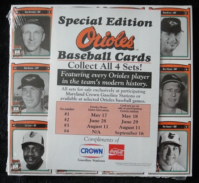 1991 Baltimore Orioles Crown/Coca Cola Sealed Series 3