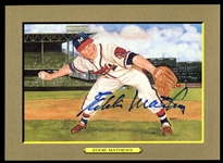 1988 Perez-Steele Great Moments Eddie Mathews Signed