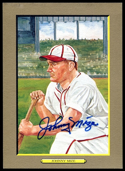 1988 Perez-Steele Great Moments Johnny Mize Signed