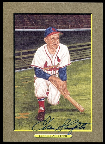 1988 Perez-Steele Great Moments Enos Slaughter Signed