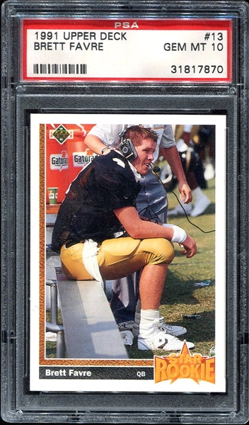 1991 Upper Deck #13 Brett Favre RC PSA 10