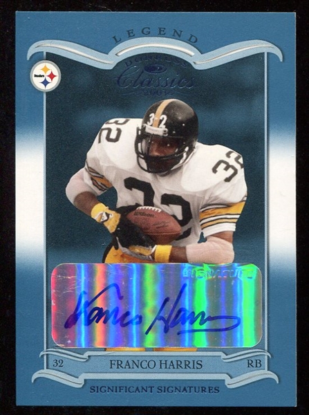 2003 Donruss Legend Franco Harris Signature 063/100