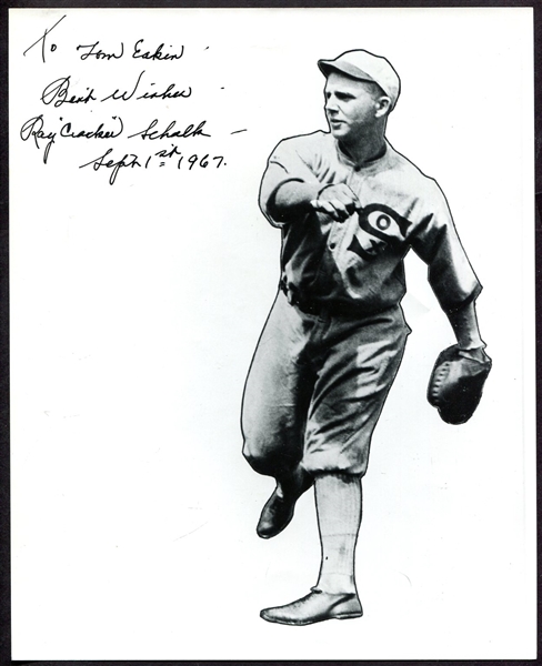 Ray "Cracker" Schalk Signed Photo