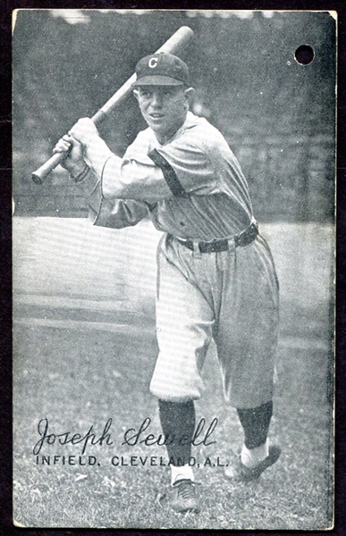 1923-24 Exhibits Joseph Sewell Cleveland Indians