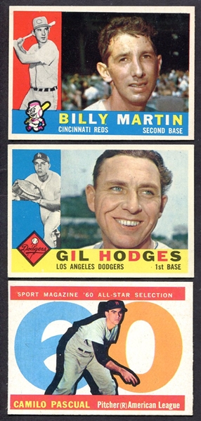 1960 Topps Trio of Better Cards