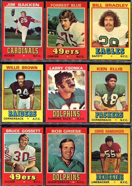 1974 1975 & 1976 Wonder Bread Football Sets