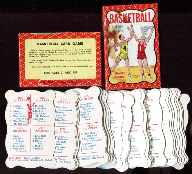 1950s Warren Built Right Basketball Card Game in Box