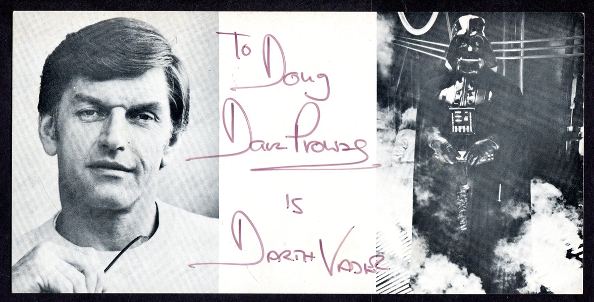 David Prowse "Darth Vader" Autograph