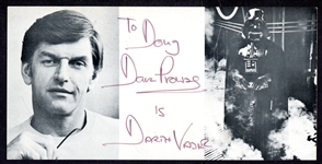David Prowse Darth Vader Autograph