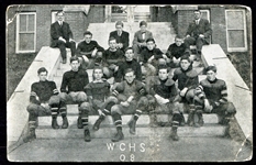 1908 WCHS Football Postcard