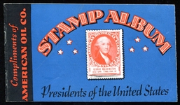 1936 American Oil U. S. Presidents Stamp Album