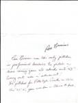 Ron Necciai Signed Letter