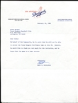 Kurt Colicchio Signed Dodgers Letterhead