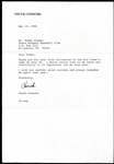 Chuck Connors Signed Letterhead