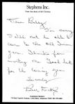 Bill Dickey Signed Note