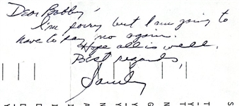 Sandy Koufax Signed Data Sheet