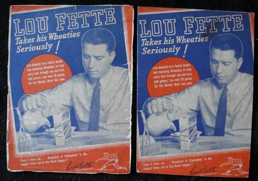 Lou Fette 1938 Wheaties Series 11