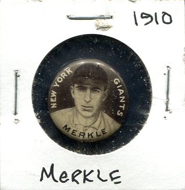 P2 Sweet Caporal Pin Fred Merkle New York Giants