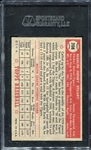 1952 Topps #208 Marlin Stuart SGC 80