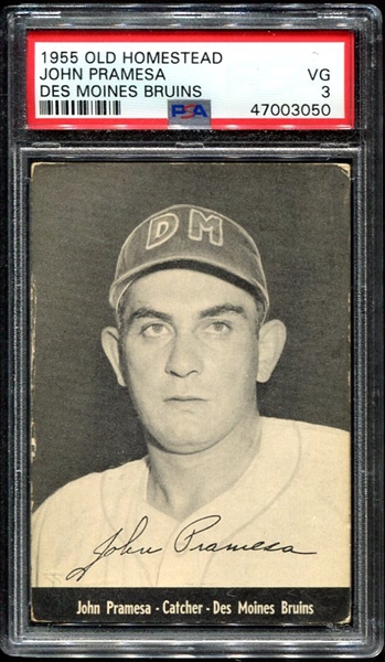 1955 Old Homestead John Pramesa Des Moines PSA 3