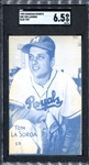 1953 Canadian Exhibits Tommy Lasorda SGC 6.5