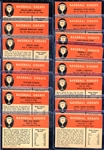 1961 Fleer 15 Different 