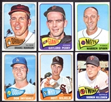 1965 Topps Lot of 6 HOFers